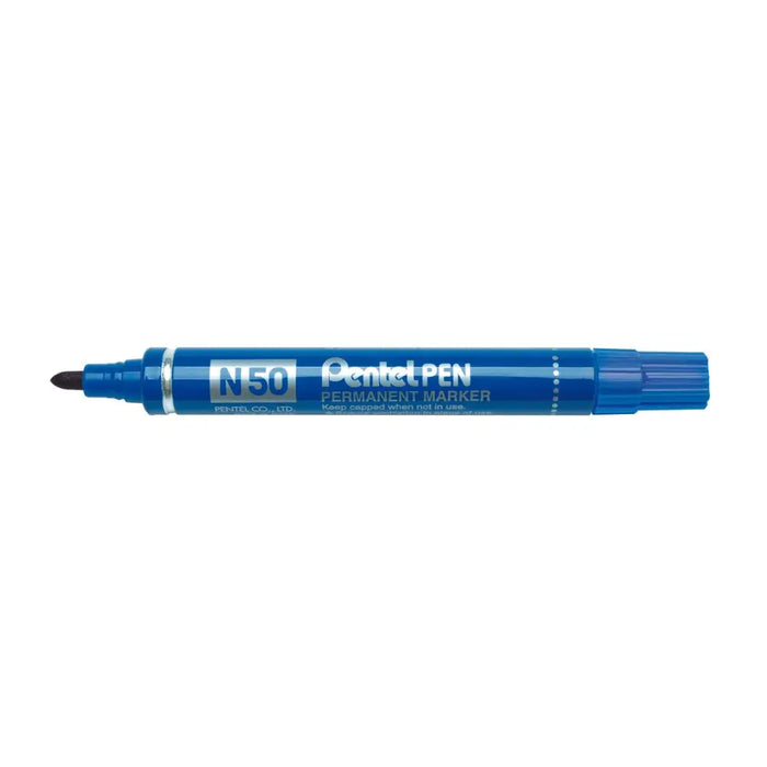 Перманентен флумастер Pentel N50-BE Син 12 Части