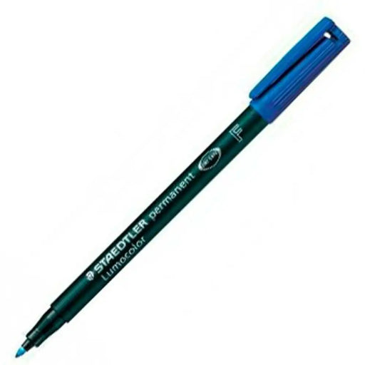 Перманентен флумастер Staedtler Lumocolor 318-3 F Син (10