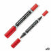 Перманентен флумастер Staedtler Lumocolor 348 Двоен Червен