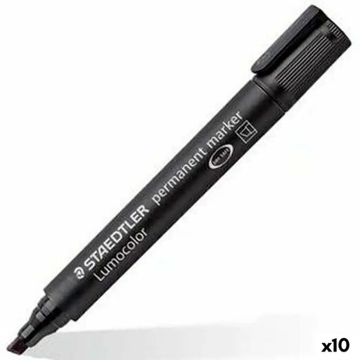 Перманентен флумастер Staedtler Lumocolor 350 Черен (10