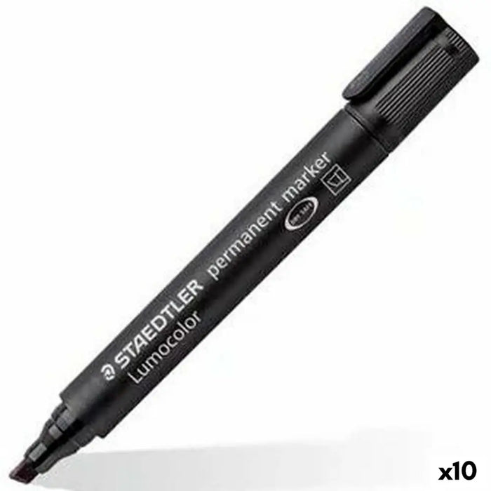 Перманентен флумастер Staedtler Lumocolor 350 Черен (10