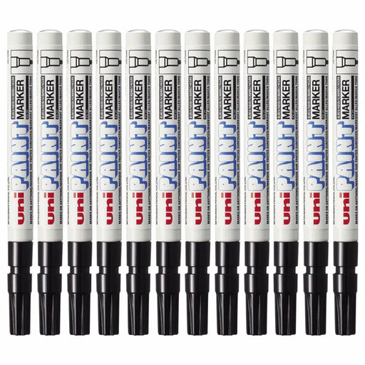 Перманентен флумастер Uni-Ball Paint PX-21L Черен 12 Части