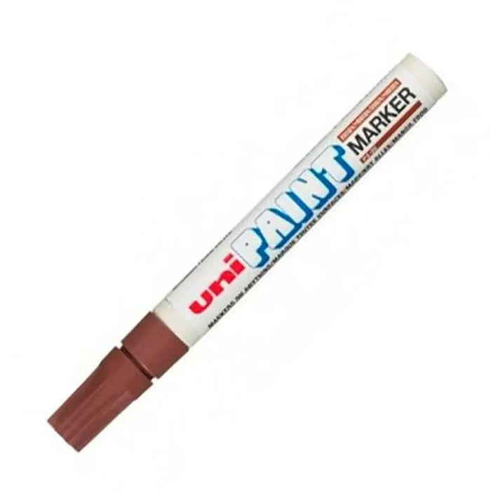 Перманентен флумастер Uni-Ball PX-20 Кафяв (12 броя)