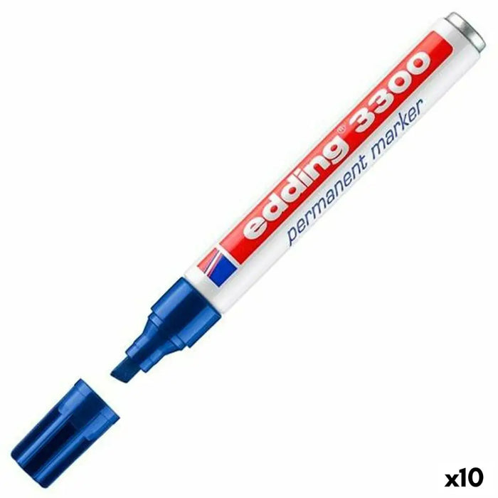 Перманентен флумастер Edding 3300 Син 10 Части (10 броя)
