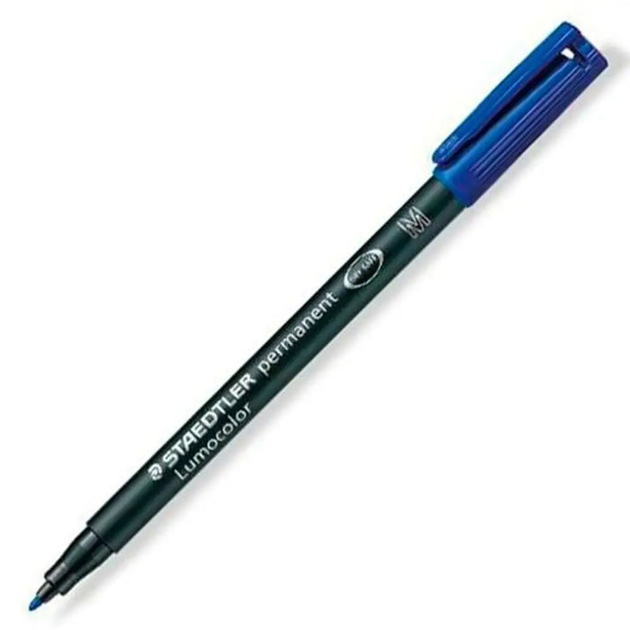 Перманентен флумастер Staedtler Lumocolor 317-3 M Син (10