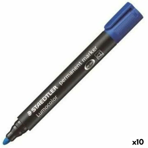 Перманентен флумастер Staedtler Lumocolor 352-3 Син (10