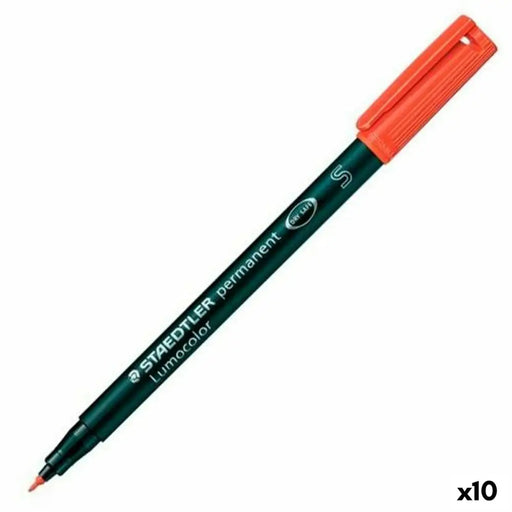 Перманентен флумастер Staedtler Lumocolor 313-2 S Червен