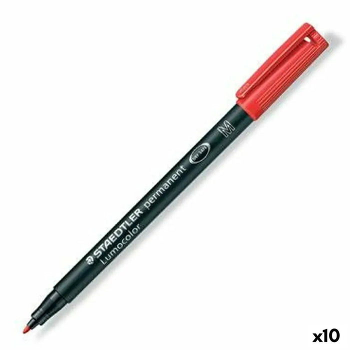 Перманентен флумастер Staedtler Lumocolor 317-2 M Червен