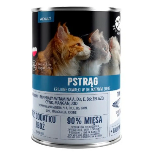 PET REPUBLIC Adult Trout - мокра храна за котки - 400гр