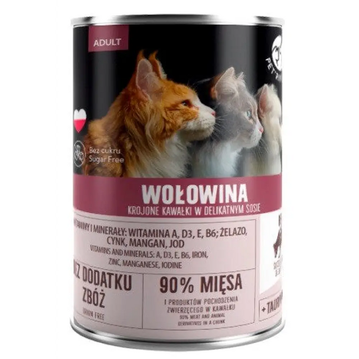PET REPUBLIC Котешка храна за възрастни с говеждо месо