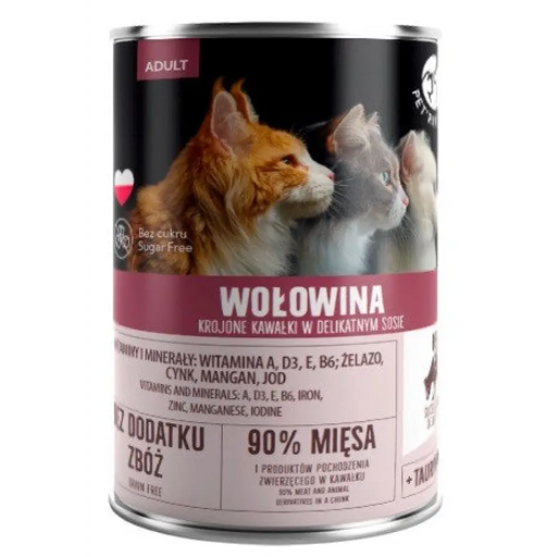 PET REPUBLIC Котешка храна за възрастни с говеждо месо