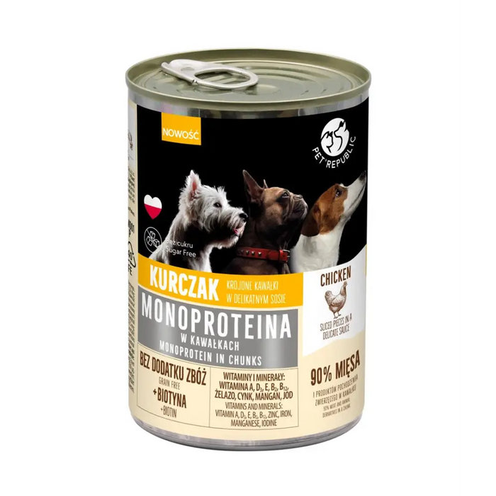 PET REPUBLIC Monoprotein Chicken - мокра храна за кучета