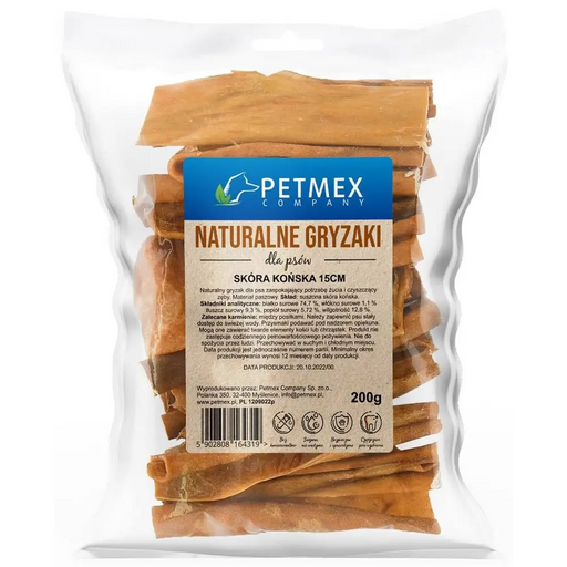 PETMEX Конска кожа - лакомство за кучета - 200гр