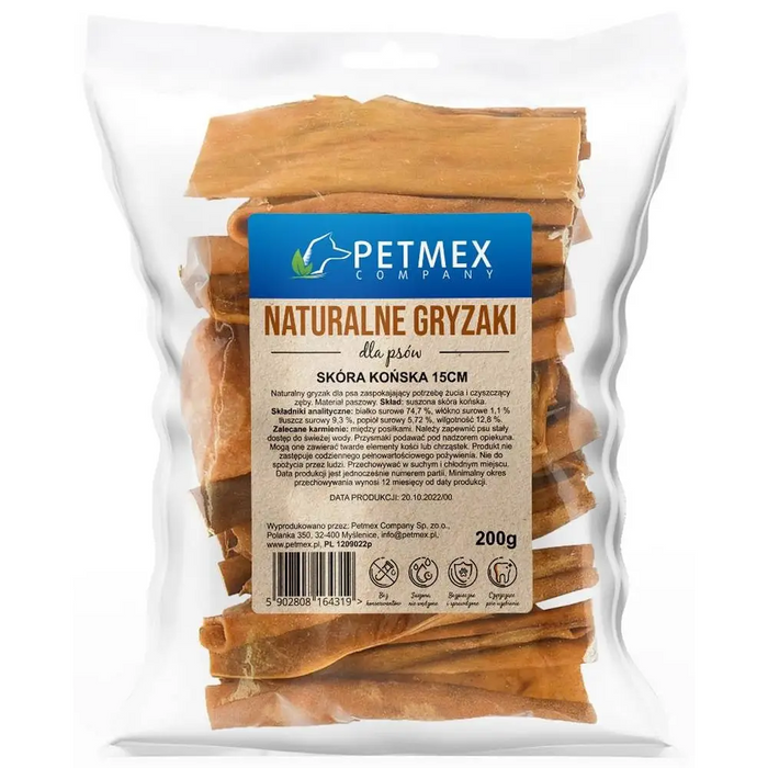PETMEX Конска кожа - лакомство за кучета - 200гр