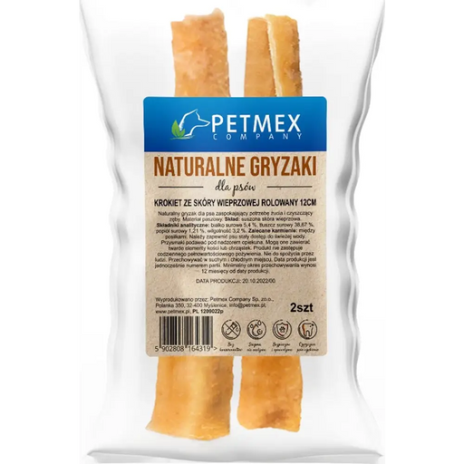 PETMEX Rolled Pork Skin Croquet - лакомство за кучета - 65гр