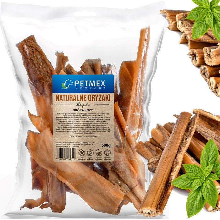 PETMEX Моно – лакомство за кучета с козя кожа – 500 г