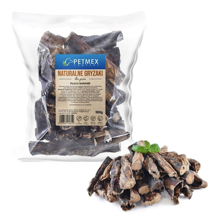 PETMEX Овчи бели дробове Моно – лакомство за кучета – 500 г