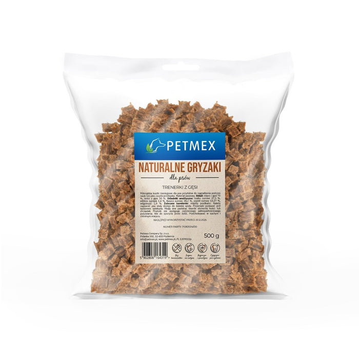 PETMEX Mięsne treneki z gęsi dla psa 500g