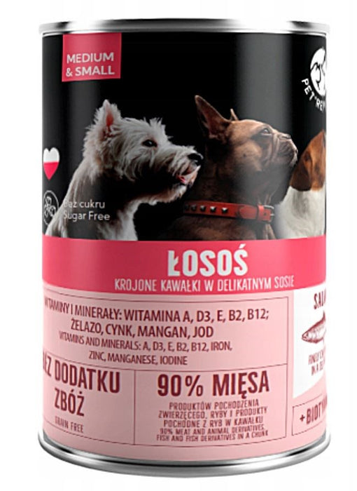 PET REPUBLIC За възрастни кучета със средни и малки размери - сьомга - 400 г