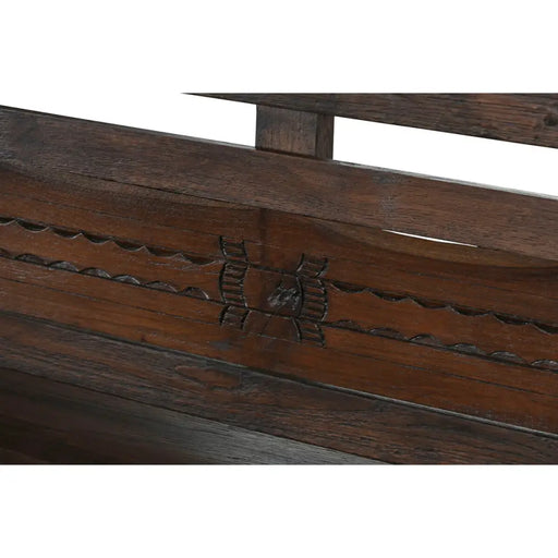 Пейка Home ESPRIT Тъмно сив тиково дърво 196 x 68 x 82 cm