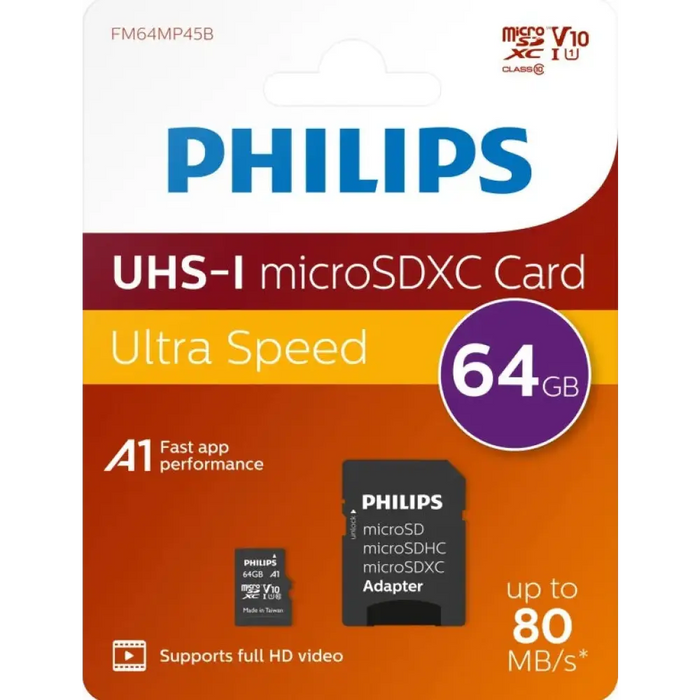 Philips Карта памет SDXC 64GB Class 10 UHS-I U1