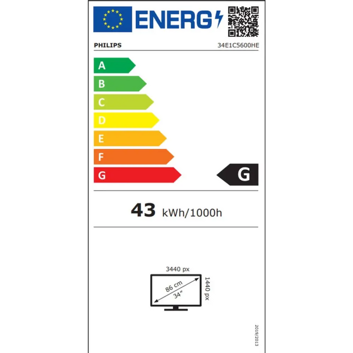 Philips 34E1C5600HE 34’’ извит 1500R VA WLED