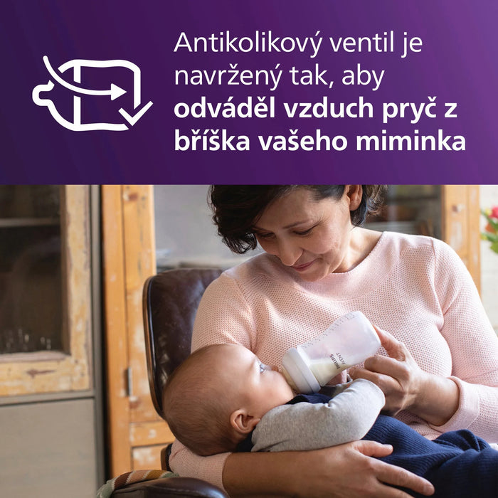 Биберони за шише Natural, поток 4, 2 бр