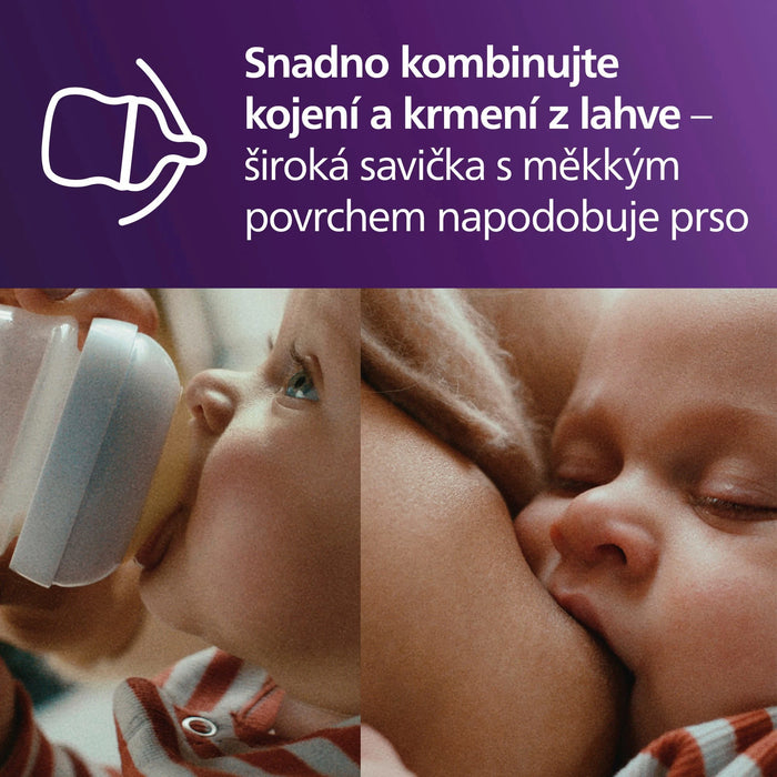 Биберони за шише Natural, поток 4, 2 бр