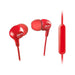 Philips In-ear headphones with mic 8,6mm drivers red