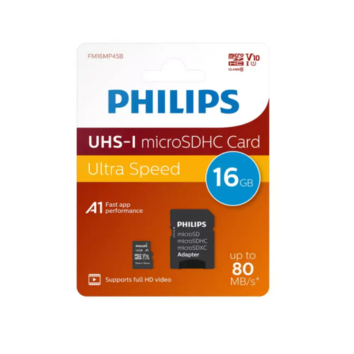 Philips Micro SDHC Card 16GB Class 10