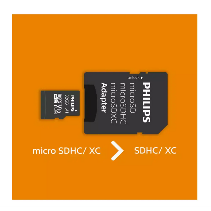 Philips Micro SDHC Card 32GB Class 10