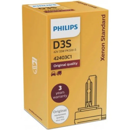 PHILIPS STANDART D3S 4200K 35W 42V CARTON BOX 1 PCS