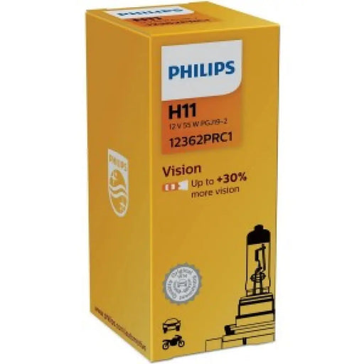 PHILIPS VISION H11 3200K 55W 12V CARTON BLISTER 1 PCS