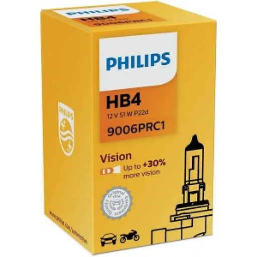 PHILIPS VISION HB4 3200K 51W 12V CARTON BOX 1 PCS