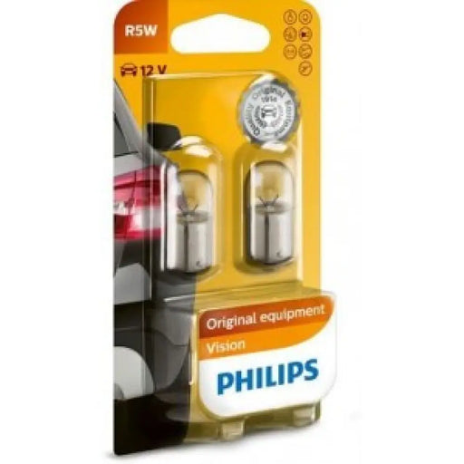PHILIPS VISION R5W 3200K 5W 12V CARTON BLISTER X2 PCS