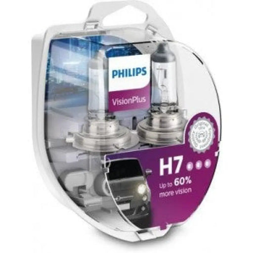 PHILIPS VISIONPLUS PLUS 60% H7 3400K 55W 12V CARTON BLISTER