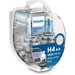 PHILIPS WHITEVISON ULTRA H4 5000K 55W/60W 12V CARTON BOX X2