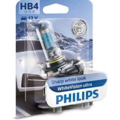 PHILIPS WHITEVISON ULTRA HB4 5000K 55W 12V CARTON BLISTER 1