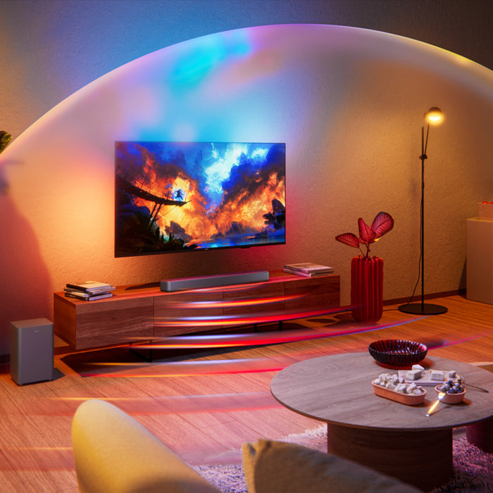 Soundbar система PHILIPS TAB5601 БЕЗЖИЧЕН СУБУФЕР, ОБЩА МОЩНОСТ 290 W