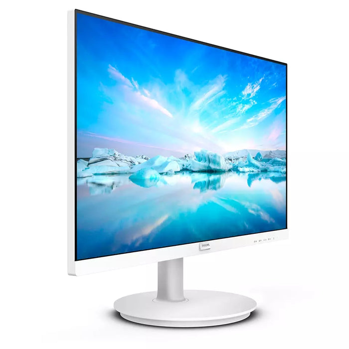 Philips 241V8AW, 23.8" IPS WLED, 1920x1080@75Hz, 4ms GtG, 250cd m/2, 1000:1, Mega Infinity DCR, Adaptive Sync, FlickerFree, Low Blue Mode, 2Wx2, Tilt, D-SUB, HDMI, Бял