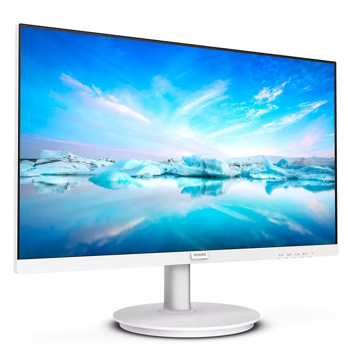 Philips 241V8AW, 23.8" IPS WLED, 1920x1080@75Hz, 4ms GtG, 250cd m/2, 1000:1, Mega Infinity DCR, Adaptive Sync, FlickerFree, Low Blue Mode, 2Wx2, Tilt, D-SUB, HDMI, Бял