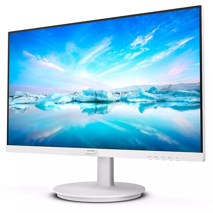 Philips 271V8AW, 27" IPS WLED, 1920x1080@75Hz, 4ms GtG, 250cd m/2, 1000:1, Mega Infinity DCR, Adaptive Sync, FlickerFree, Low Blue Mode, 2Wx2, Tilt, D-SUB, HDMI, Бял