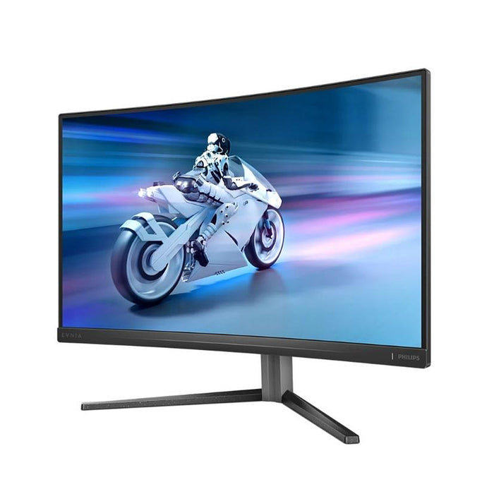 Philips Evnia 27M2C5200W, 27" Curved 1500R VA, 1920x1080@280Hz, 1ms GtG, 0.3ms MPRT, 300 cd/m2, 4000:1, Mega Infinity DCR, Адаптивна синхронизация, FlickerFree, LowBlue Mode, Tilt, Height Adjust, Въртящ се, 2x HDMI, DP