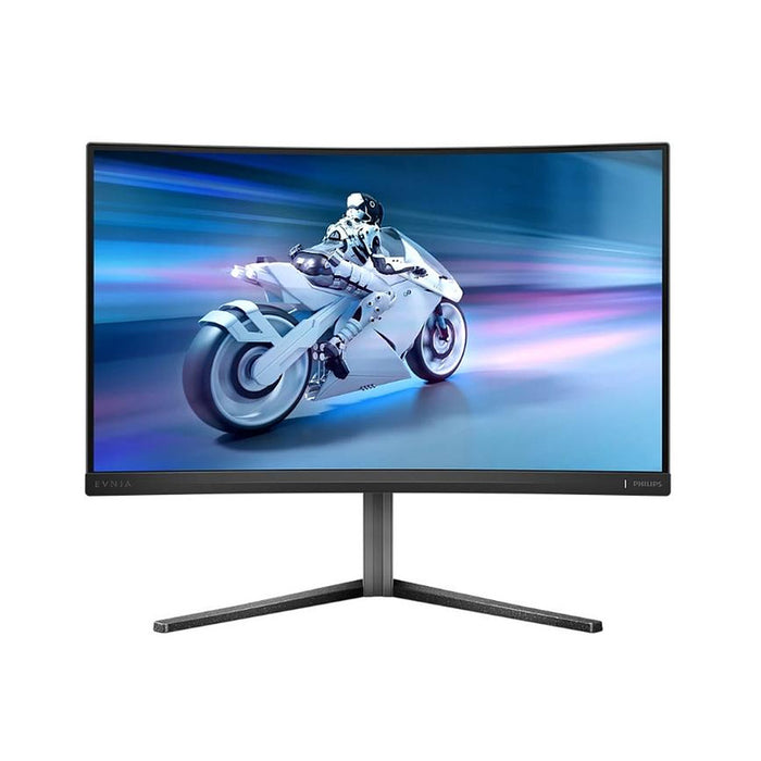 Philips Evnia 27M2C5200W, 27" Curved 1500R VA, 1920x1080@280Hz, 1ms GtG, 0.3ms MPRT, 300 cd/m2, 4000:1, Mega Infinity DCR, Адаптивна синхронизация, FlickerFree, LowBlue Mode, Tilt, Height Adjust, Въртящ се, 2x HDMI, DP