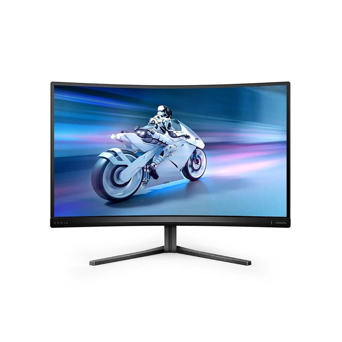 Philips Evnia 27M2C5200W, 27" Curved 1500R VA, 1920x1080@280Hz, 1ms GtG, 0.3ms MPRT, 300 cd/m2, 4000:1, Mega Infinity DCR, Адаптивна синхронизация, FlickerFree, LowBlue Mode, Tilt, Height Adjust, Въртящ се, 2x HDMI, DP