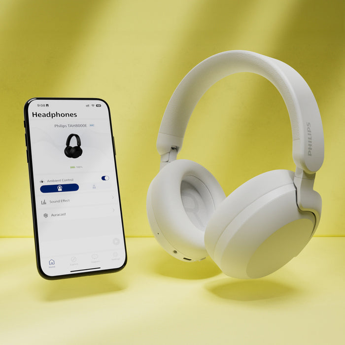 Стерео слушалки PHILIPS TAH8000E WT
