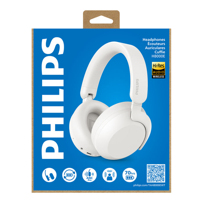 Стерео слушалки PHILIPS TAH8000E WT