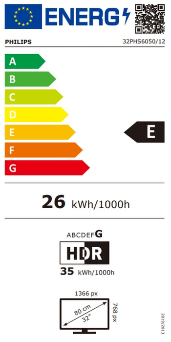 Телевизор PHILIPS 32PHS6050/12, 32"(80см), Pixel Plus HD, Dolby Audio
