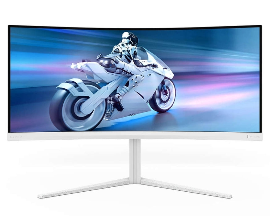 Philips 34M2C5501A, 34" извит 1500R VA WLED, 3440x1440@180Hz, 1ms GtG, 0.3ms MPRT, 350cd m/2, 3000:1, Mega Infinity DCR, Adaptive Sync, FlickerFree, 5Wx2, Tilt, Height Adjust, Въртящ се, 2xHDMI, DP, USB хъб