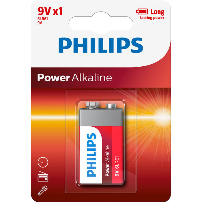 БАТЕРИИ PHILIPS POWERLIFE 9V 6LR61P1B/10